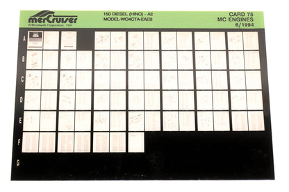 Mercruiser XY019-26 150 Diesel (HINO)-A2 MODEL-WO4CTA-EAEB Card 75 Microfiche