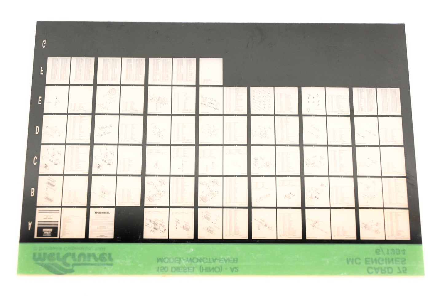 Mercruiser XY019-26 150 Diesel (HINO)-A2 MODEL-WO4CTA-EAEB Card 75 Microfiche