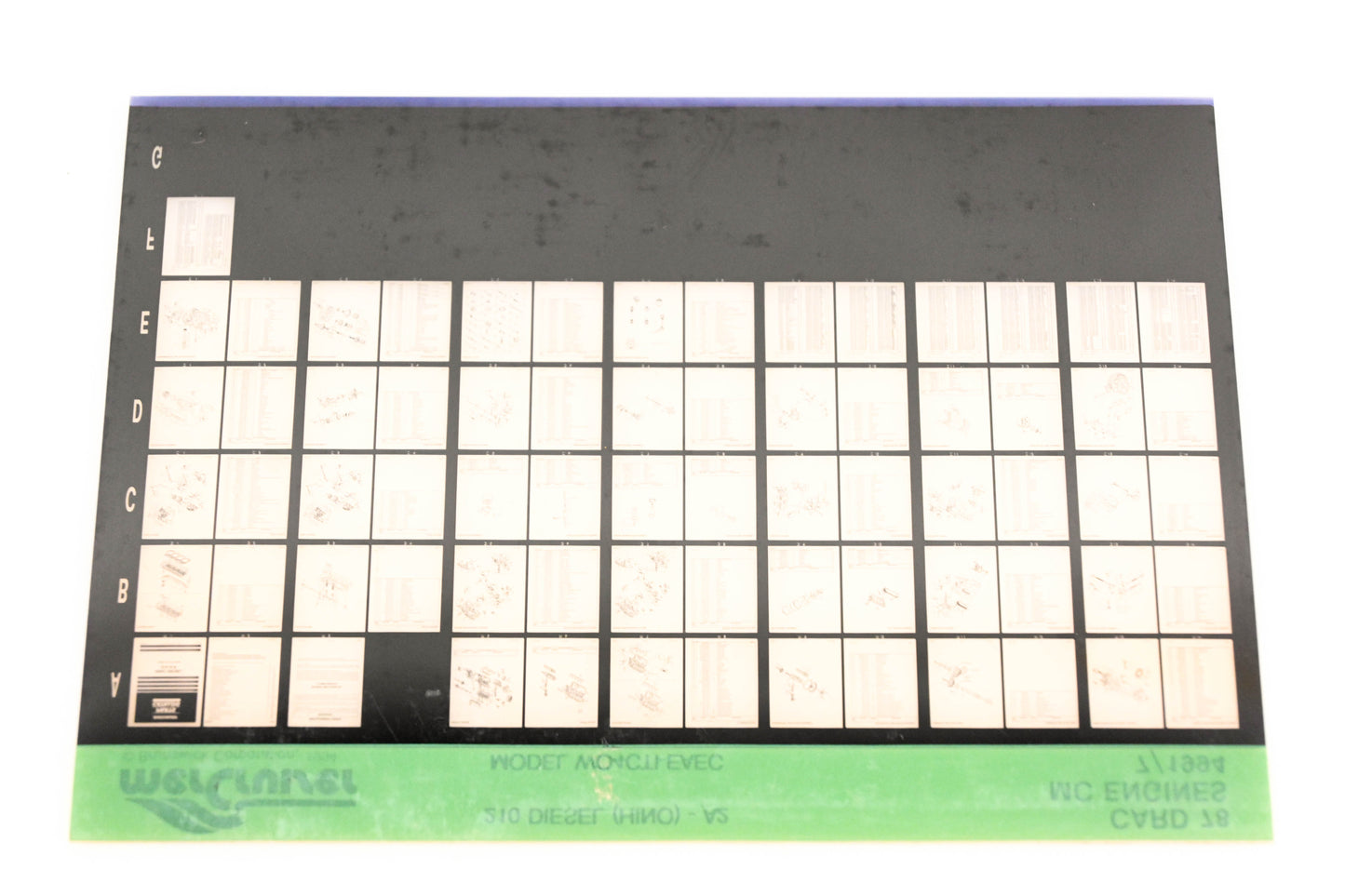 Mercruiser XY019-29 210 Diesel (HINO)-A2 MODEL WO4CTI-EAEC Card 78 Microfiche