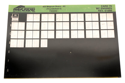 Mercruiser XY019-30 545 Magnum Bravo-A3 Thunderbolt V F305000- Card 79 Microfiche