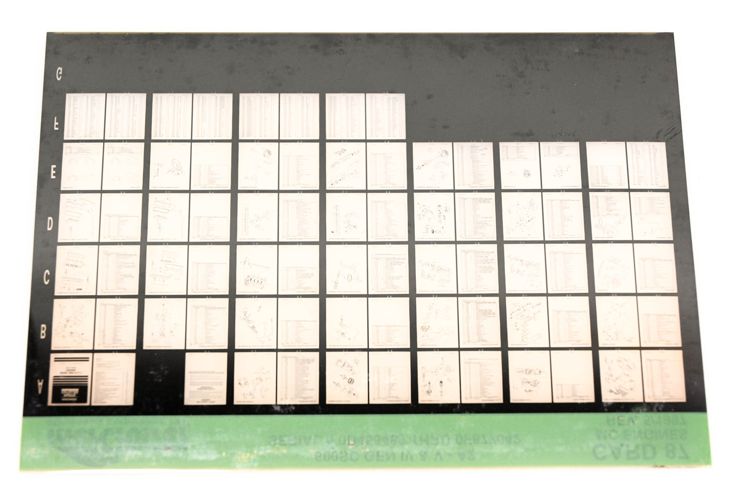 Mercruiser XY019-38 600SC Gen IV & V-A2, 0D456489 - 0F877642 Card 87 Microfiche