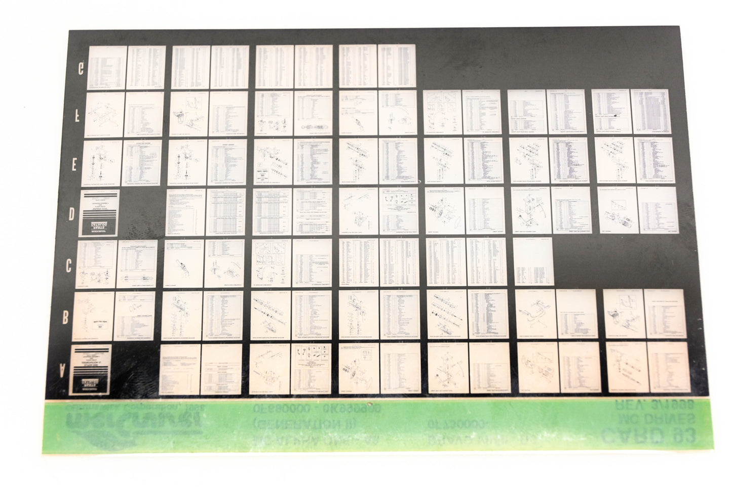 Mercruiser XY019-44 MC Alpha One-A3, Bravo I/II/III-D3 Card 93 Microfiche
