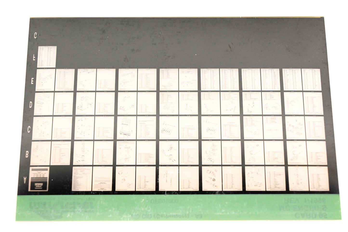 Mercruiser XY019-46 MC Engines 350 CID ( Carburetor)-A3 OF601000- Card 95 Microfiche