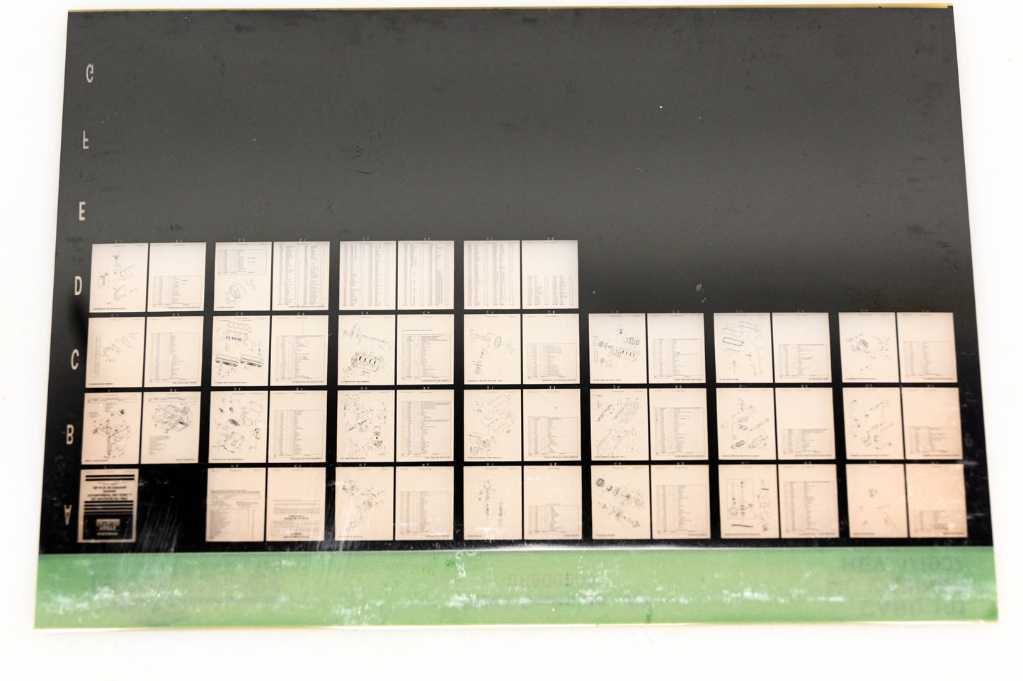 Mercruiser XY019-52 MC Engines Black Scorpion 0F800000 Card 101 Microfiche