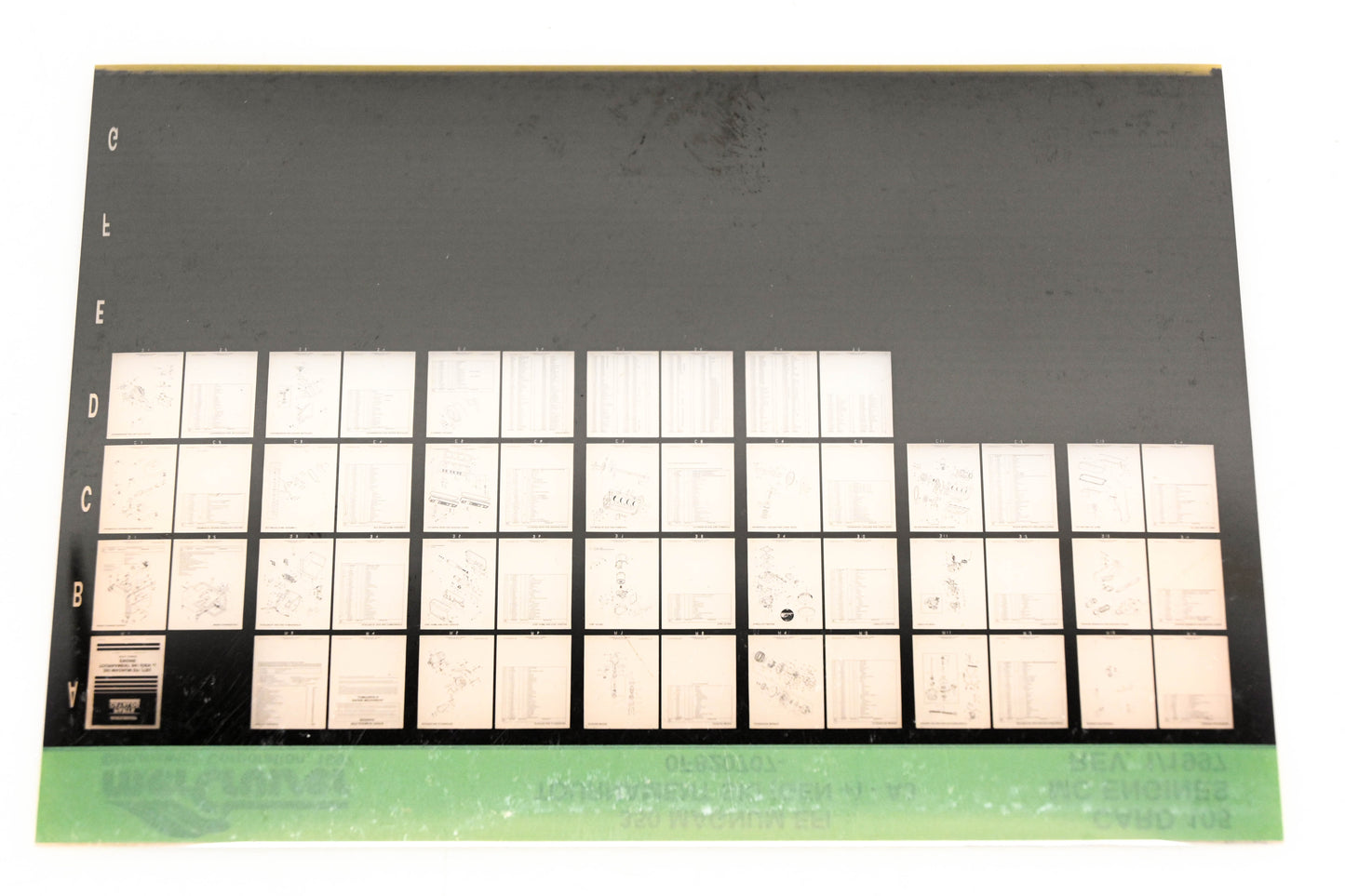 Mercruiser XY019-56 350 Magnum EFI Tournament Ski -A3 0F820707- Card 105 Microfiche