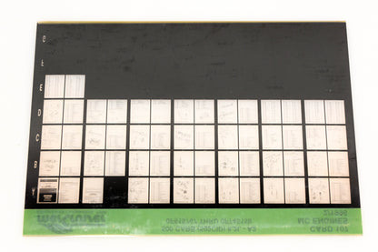 Mercruiser XY019-58 500 Carburetor (502CID) 8.2L-A2 0F615767 - 0F745159 Card 107 Microfiche