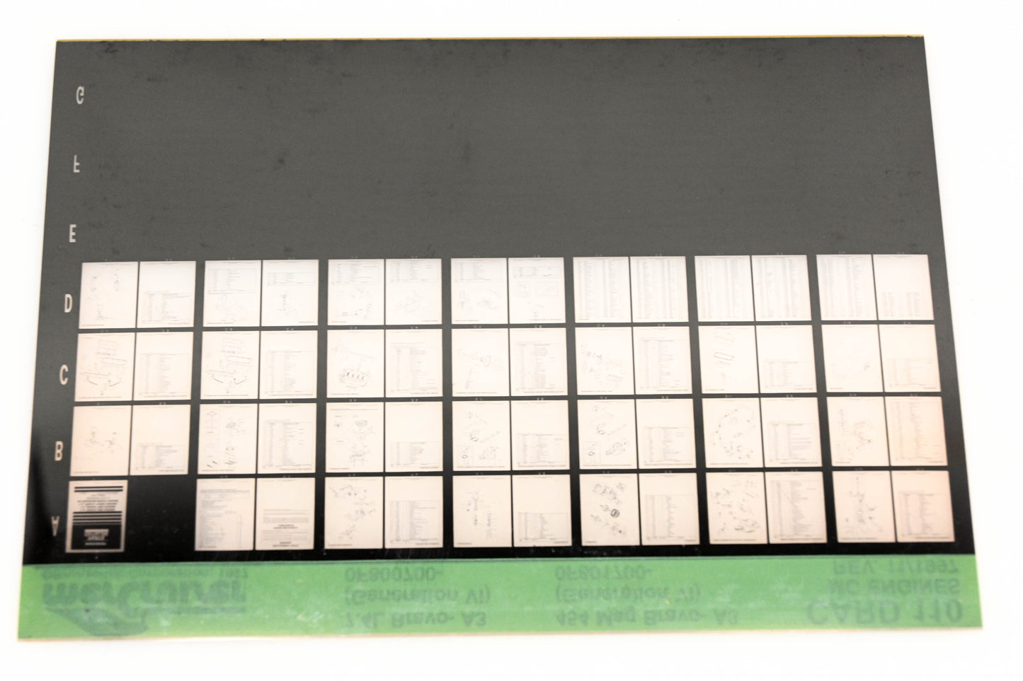 Mercruiser XY019-61 7.4L Bravo-A3, 454 Magnum Bravo-A3 Card 110 Microfiche