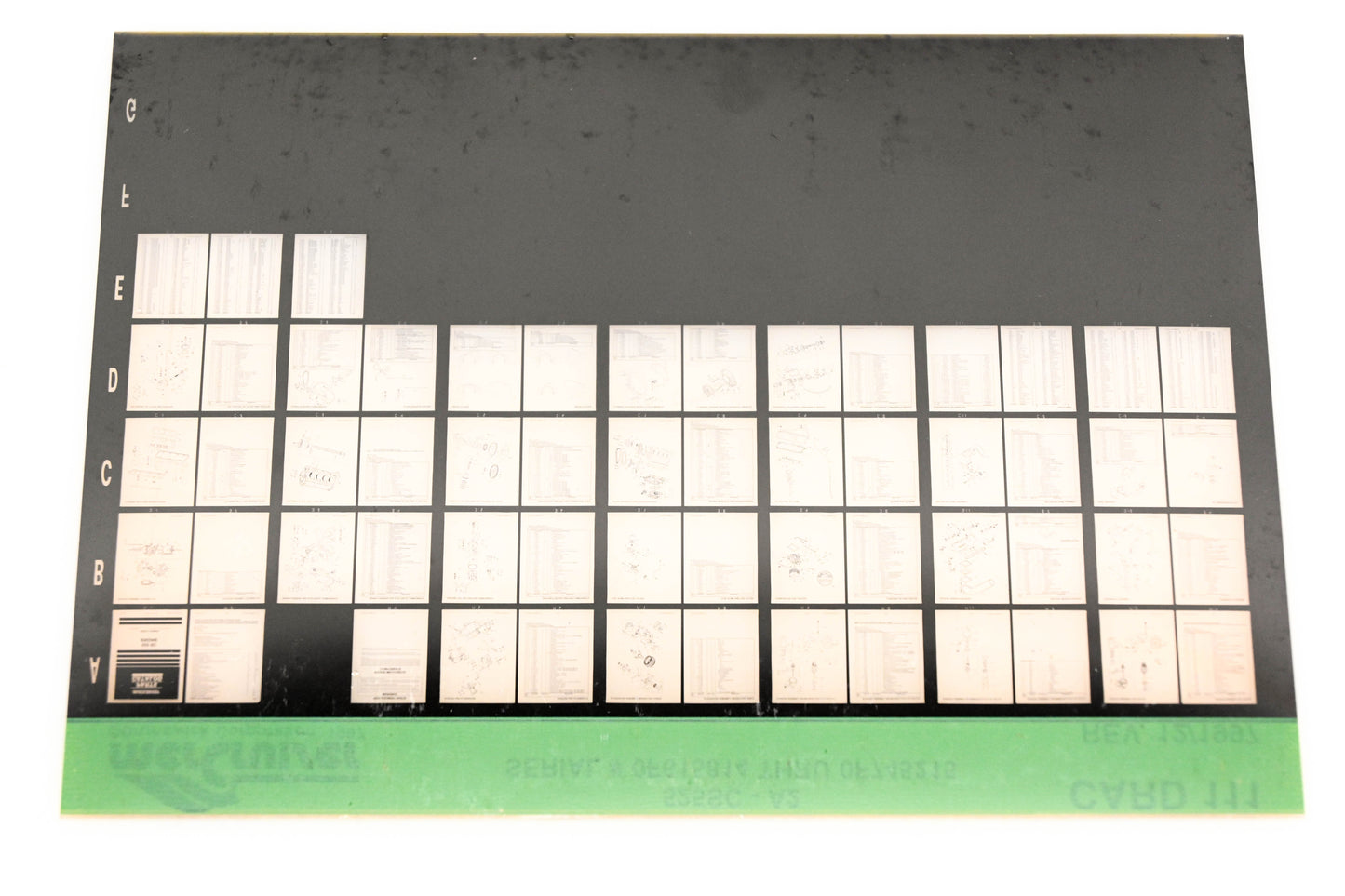 Mercruiser XY019-62 525DC-A2 0F615814 - 0F745215 Card 111 Microfiche