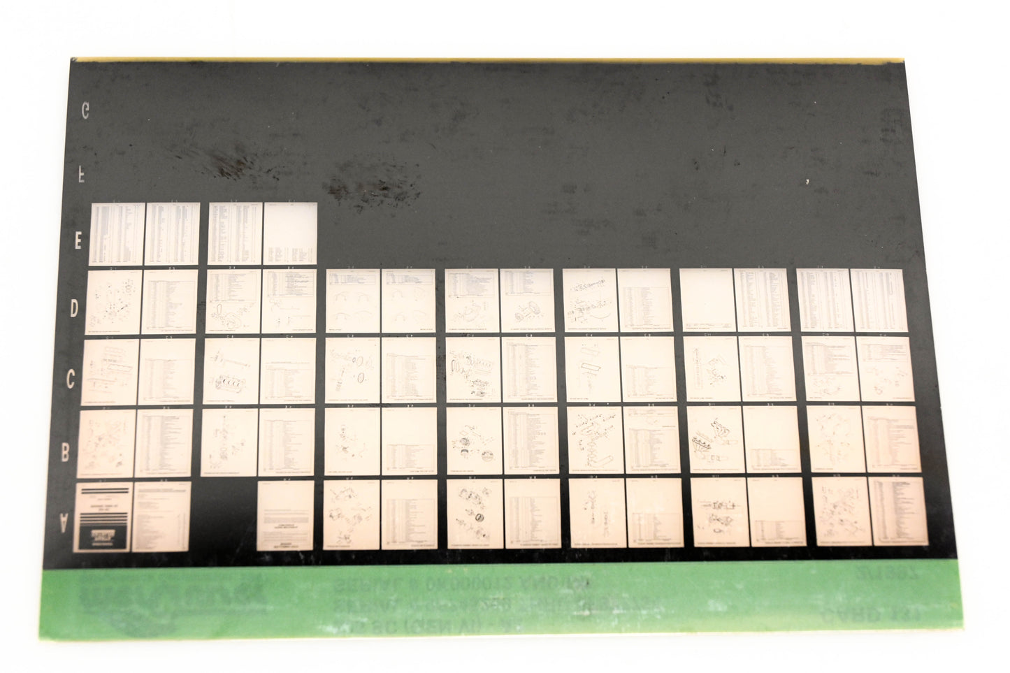 Mercruiser XM020-9 525SC GenVI-A2 0F745260 - 0F877734, 0K000012+ Card 131 Microfiche