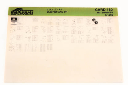 Mercruiser XM020-11 3.0L/LX-A2 0L097000+ Card 160 Microfiche