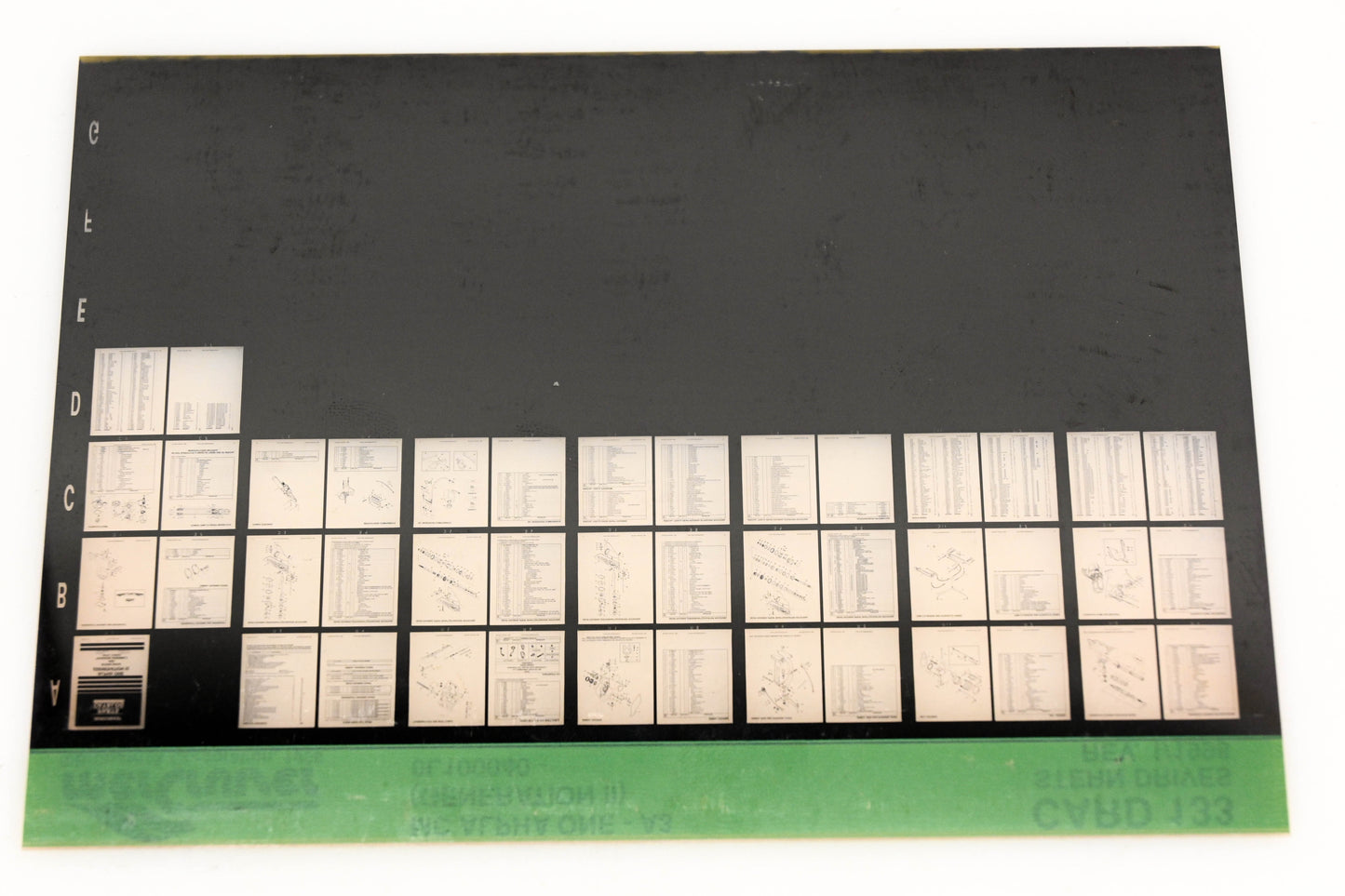 Mercruiser XM020-18 MC Alpha One-A3 Gen II 0L100040- Card 133 Microfiche