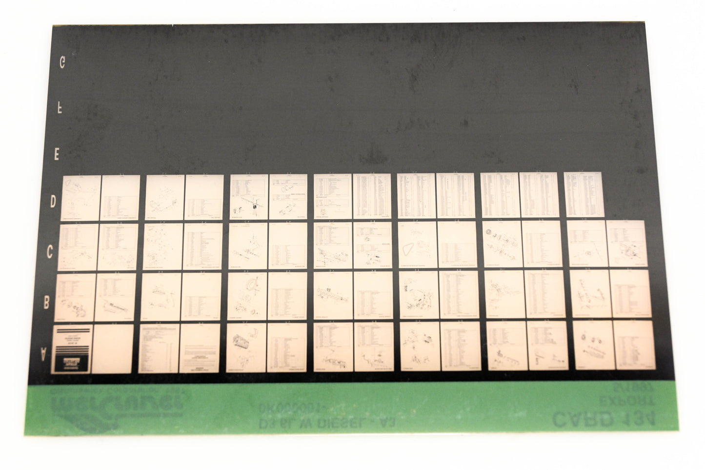 Mercruiser XM020-19 D3.6L Diesel 0K000001- Card 134 Microfiche