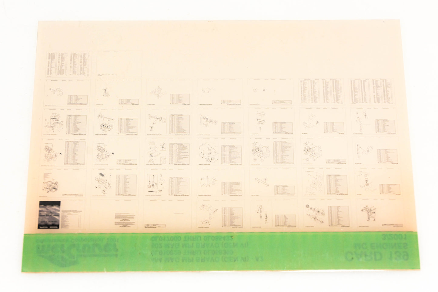 Mercruiser XM020-24 454 Magnum MPI Bravo-A2, 502 Magnum MPI Bravo Card 139 Microfiche