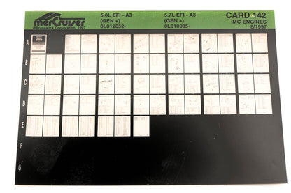 Mercruiser XM020-26 5.0L EFI-A3 0L012052- 5.7L EFI-A3 0L010035- Card 142 Microfiche