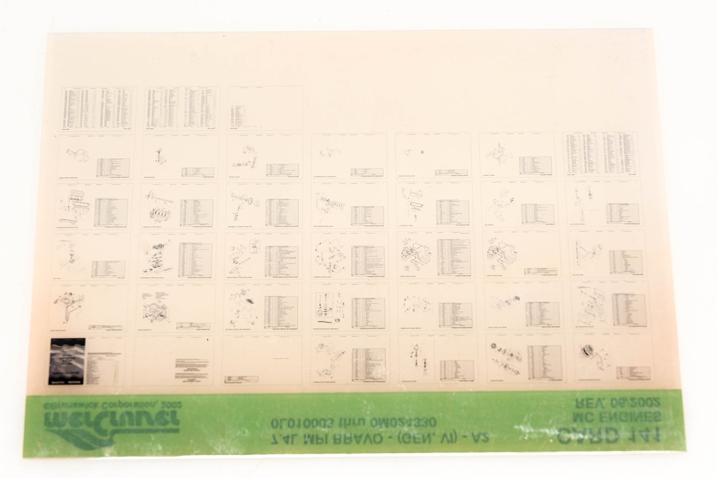 Mercruiser XM020-27 7.4L MPI Bravo GenVI-A2 Card 141 Microfiche