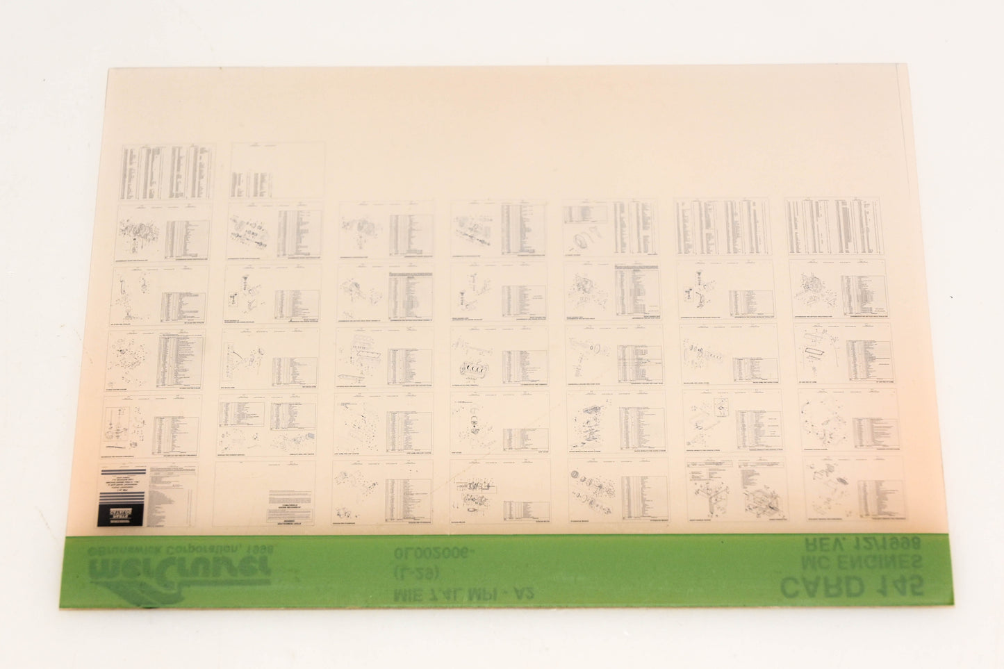 Mercruiser XM020-30 MC Engines MIE 7.4L MPI- A2 (L-29) 0L002006 Card 145 Microfiche