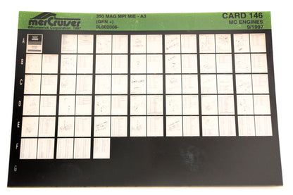 Mercruiser XM020-31 350 Magnum MPI MIE-A3 Gen+ 0L002008 Card 146 Microfiche