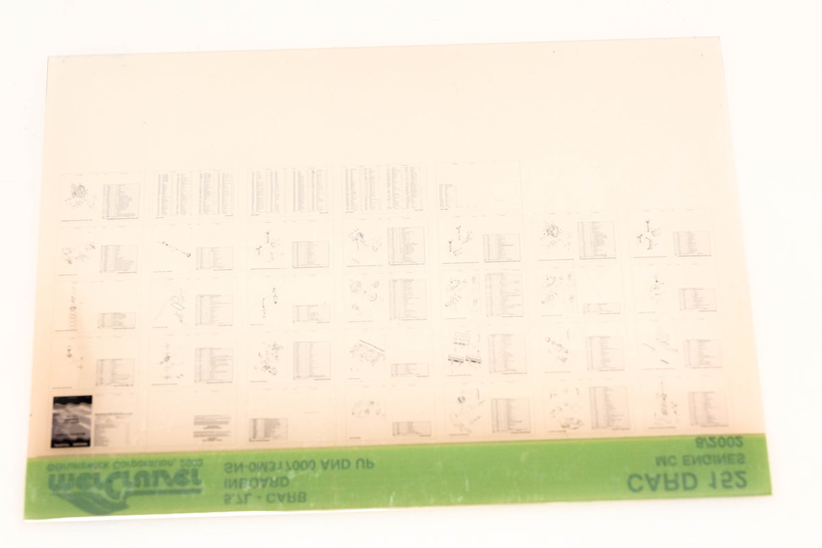 Mercruiser XM020-37 5.7L Carburetor Inboard 0M317000+ Card 152 Microfiche