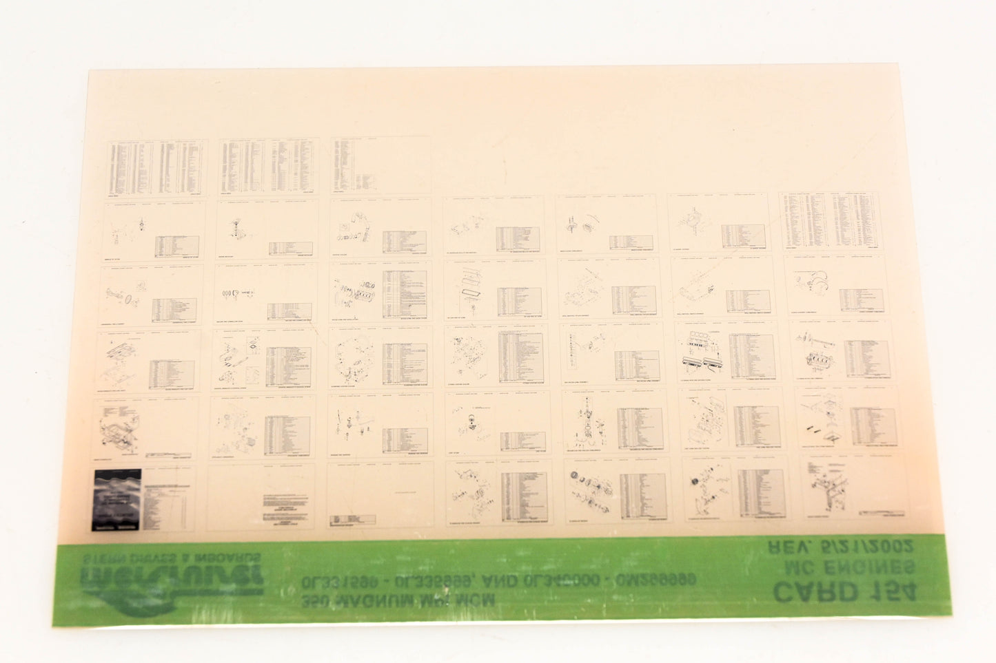 Mercruiser XM020-39 350 Magnum MPI MCM Card 154 Microfiche