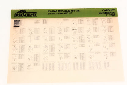 Mercruiser XM020-42 350 Magnum MPI/MX6.2L MPI MIE Card 157 Microfiche