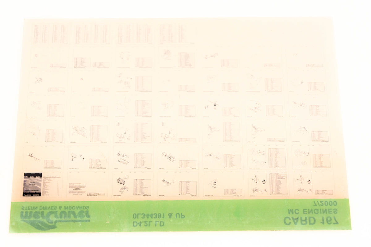 Mercruiser XM020-50 MC Engines D4.2L LD 0L344381+ Card 167 Microfiche