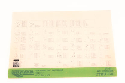 Mercruiser XM020-52 4.3L EFI-A2 Gen+ 0L619000-0M322780 Card 170 Microfiche