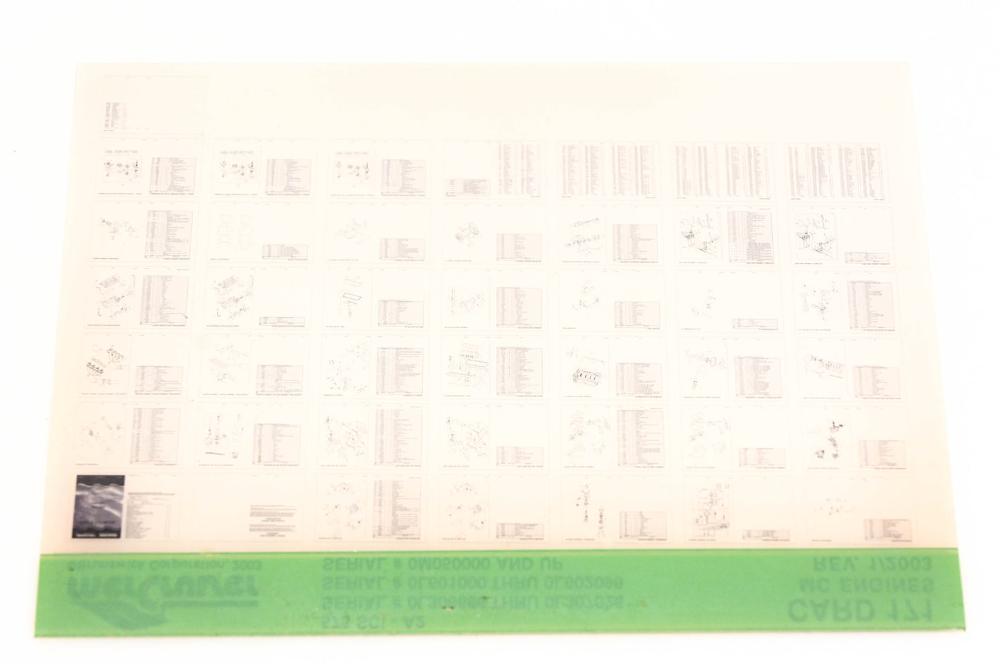 Mercruiser XM020-53 575 SCI-A2 0L306696 0L601000 0M050000 Card 171 Microfiche