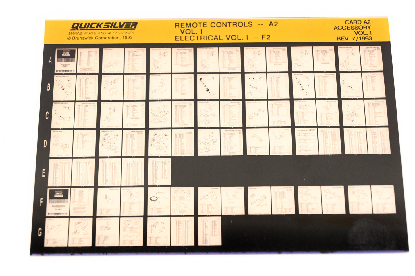 Quicksilver XM020-61 Remote Controls Vol.1 Electrical Vol.1 Card A2 Microfiche