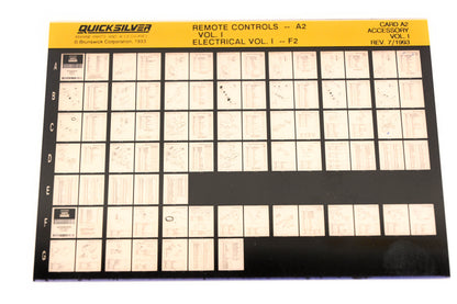 Quicksilver XM020-61 Remote Controls Vol.1 Electrical Vol.1 Card A2 Microfiche