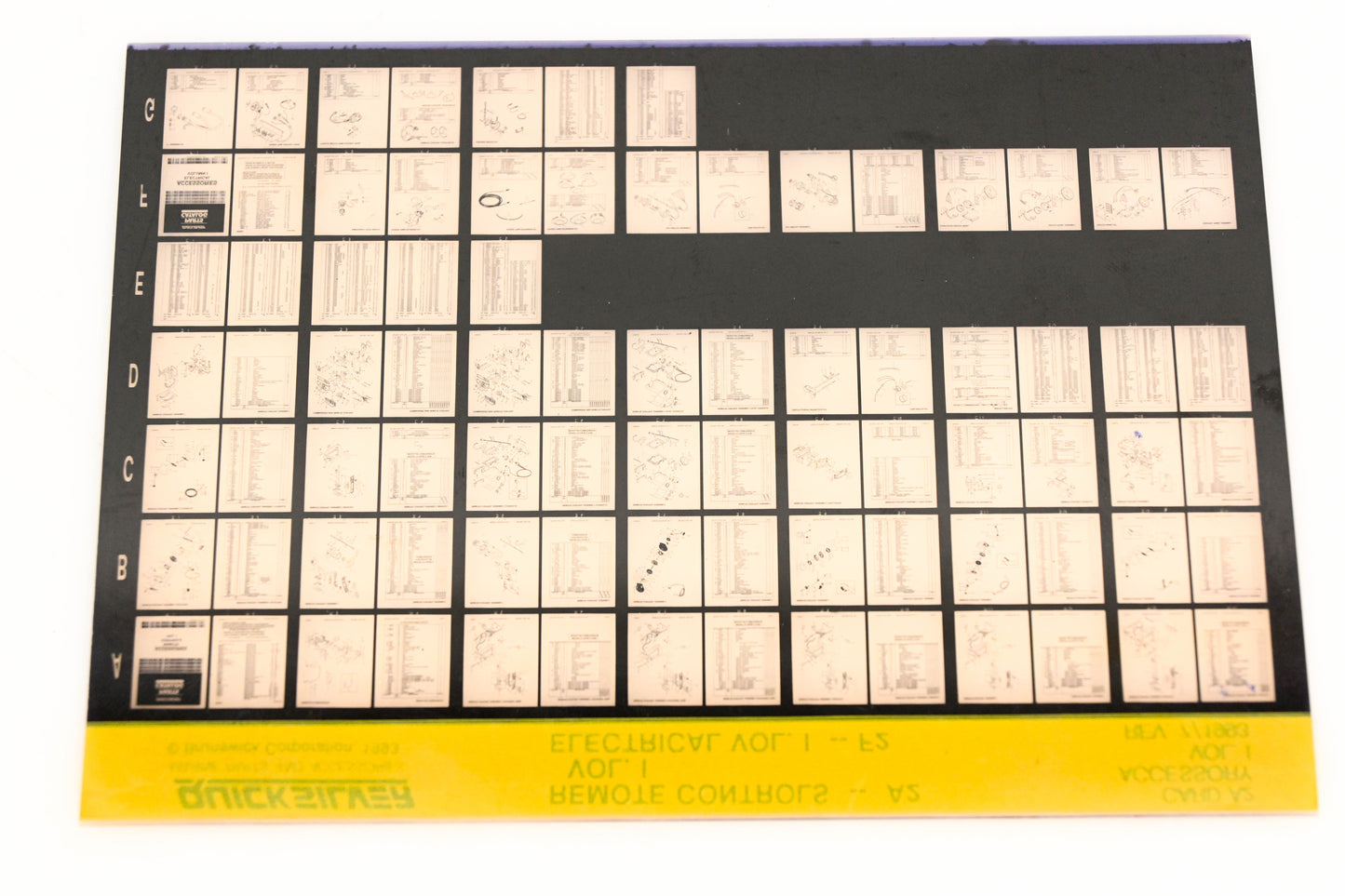 Quicksilver XM020-61 Remote Controls Vol.1 Electrical Vol.1 Card A2 Microfiche