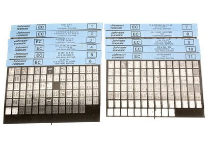 Johnson Evinrude XM020-62 1998 Final Edition #1-11 Microfiche Lot