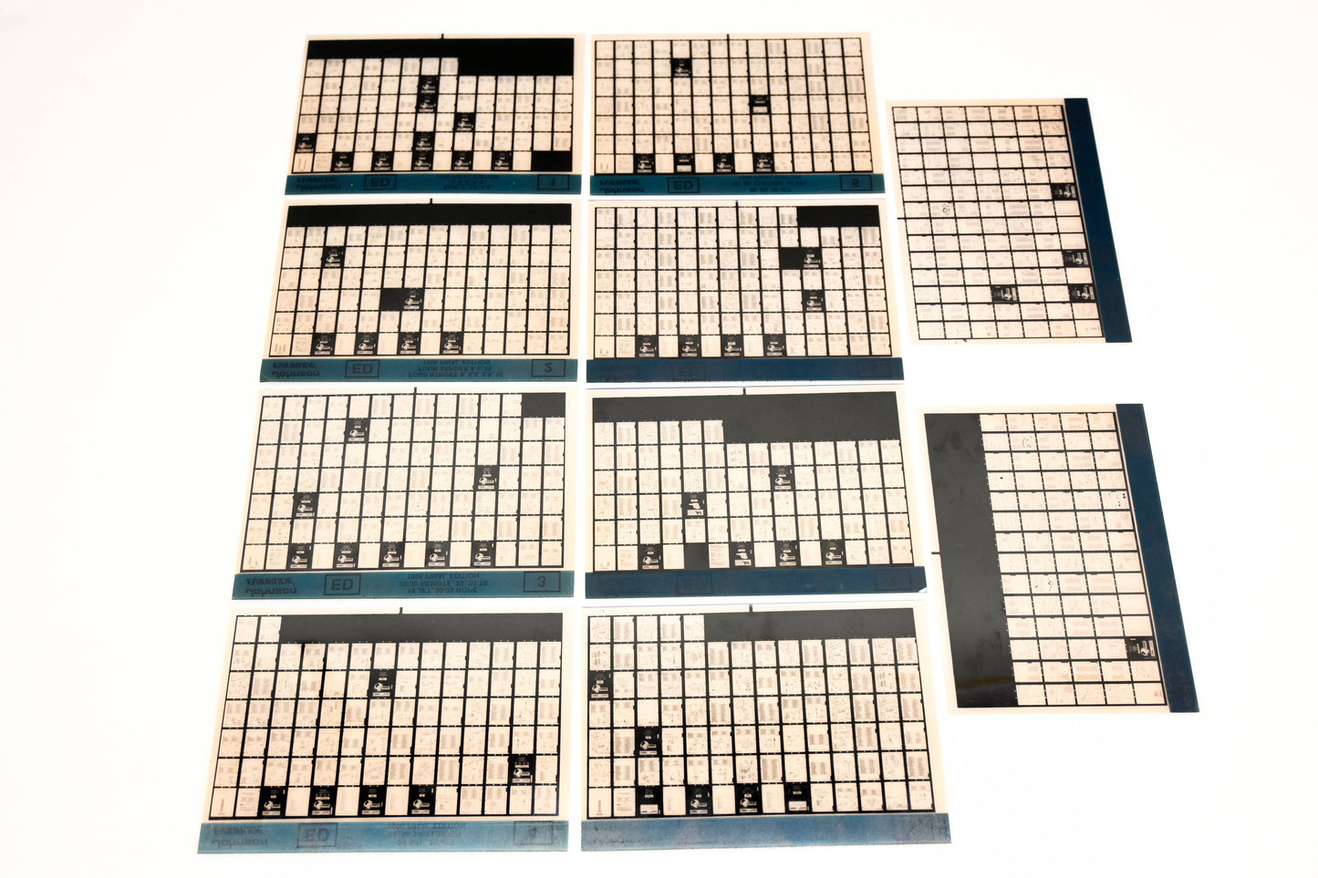 Johnson Evinrude XM020-64 1996 Final Edition #1-10 Microfiche Lot