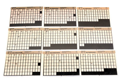 OMC XM020-65 1993 Final Edition #93A - 93I Microfiche Lot