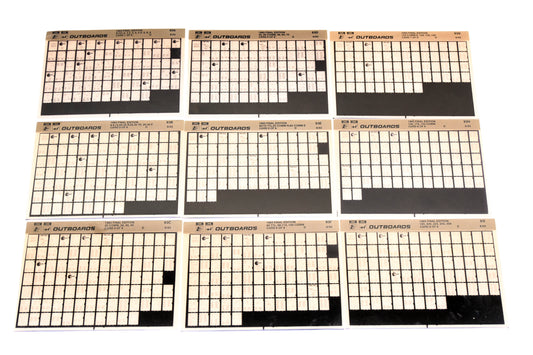 OMC XM020-65 1993 Final Edition #93A - 93I Microfiche Lot