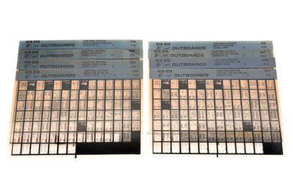 OMC XM020-66 1992 Final Edition #92A - 92H Microfiche Lot