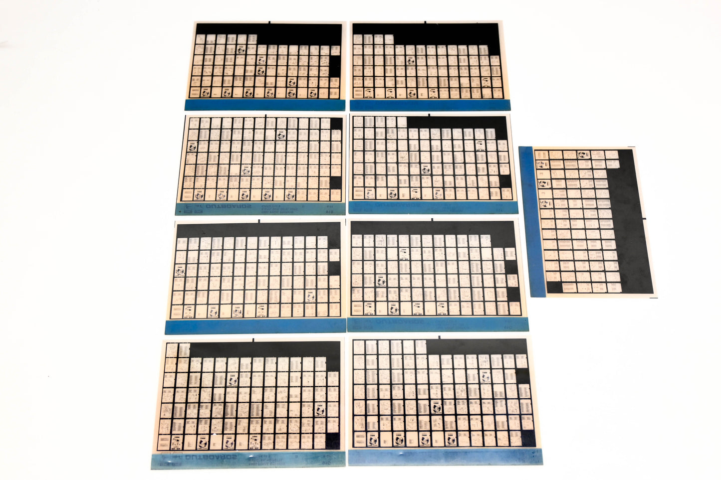 OMC XM020-67 1991 Final Edition #91A - 91I Microfiche Lot