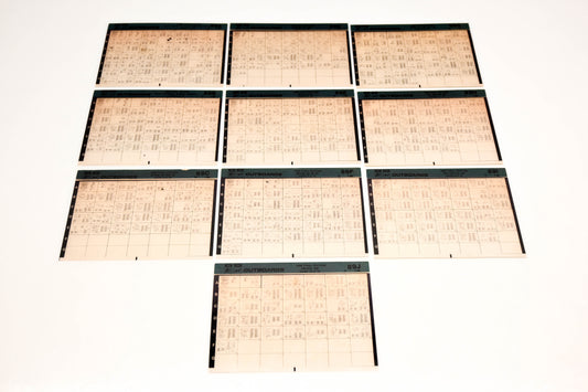 OMC XM020-69 1989 Final Edition #89A - 89J Microfiche Lot