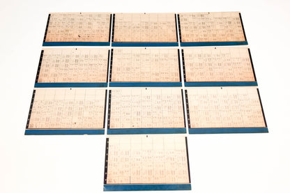 OMC XM020-69 1989 Final Edition #89A - 89J Microfiche Lot