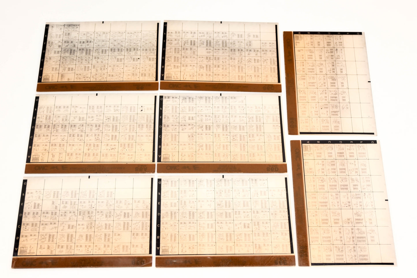 OMC XM020-71 1986 Final Edition #86, 86A - 86G Microfiche Lot