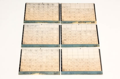 OMC XM020-72 1985 Final Edition #85A - 85F Microfiche Lot