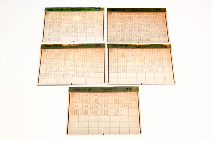 OMC XM020-73 1984 Final Edition #84A - 84E Microfiche Lot