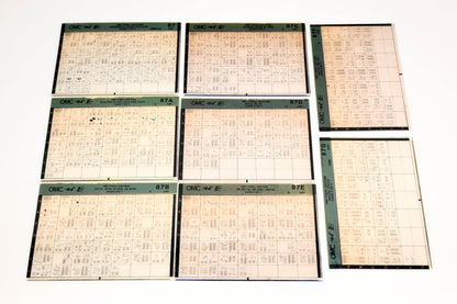 OMC XM020-74 1987 Final Edition #87, 87A - 87G Microfiche Lot