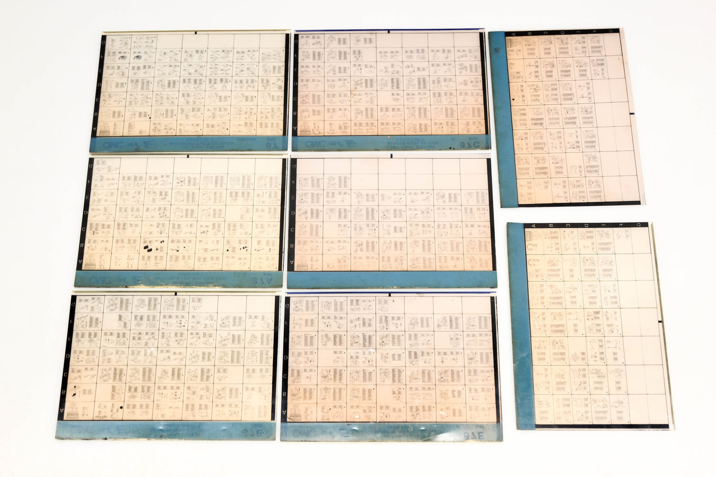 OMC XM020-74 1987 Final Edition #87, 87A - 87G Microfiche Lot