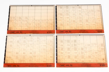 OMC XM020-75 1983 Final Edition #83A - 83D Microfiche Lot