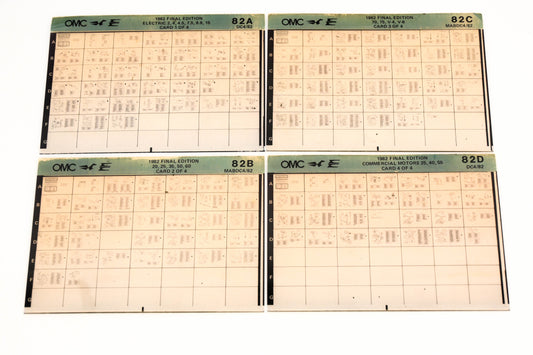 OMC XM020-76 1982 Final Edition #82A - 83D Microfiche Lot