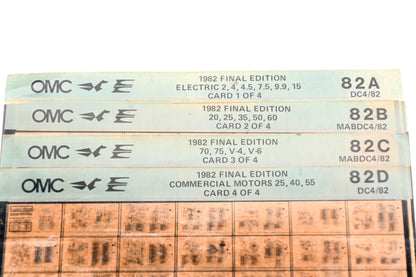OMC XM020-76 1982 Final Edition #82A - 83D Microfiche Lot