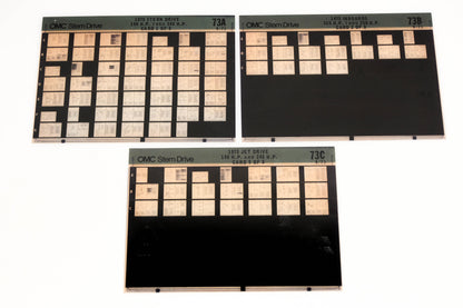 OMC XM020-83 1973 #73A/B/C Microfiche Lot
