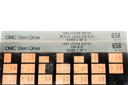 OMC XM020-87 1965 Sterndrive 90-120HP, 150HP 65A/B Microfiche Lot