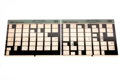 OMC XM020-88 1966 Sterndrive 90-120HP, 150-200HP #66A/B Microfiche Lot