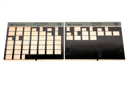 OMC XM020-90 1970 Sterndrive 90-210HP, Inboard 210-250 #70A/B Microfiche Lot
